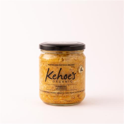 Kehoe's Organic Tumeric Sauerkraut 410g
