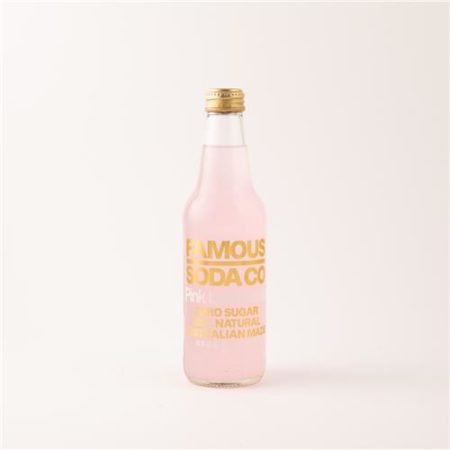 Famous Soda Co Pink Lemonade 330ml