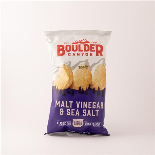 Boulder Malt Vinegar & Sea Salt Chips 142g