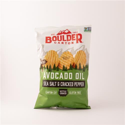 Boulder Sea Salt & Cracked Pepper Avocado Oil Chips 148g