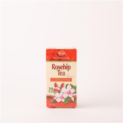 Tasty Herbal Infusion Rosehip Tea Caffeine-Free 20 Tea Bags