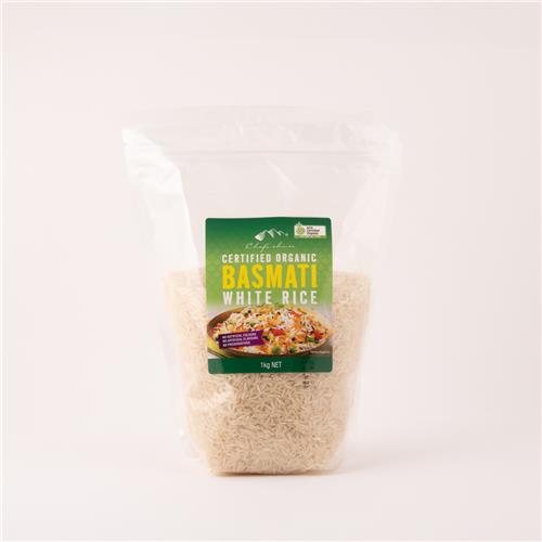 Chef's Choice Organic Basmati White Rice 1kg